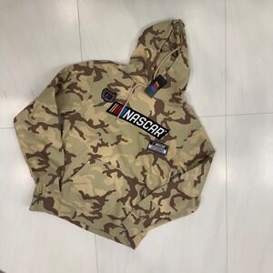 NASCAR Camo Hoodie Men's Medium Pullover Hooded Sweatshirt